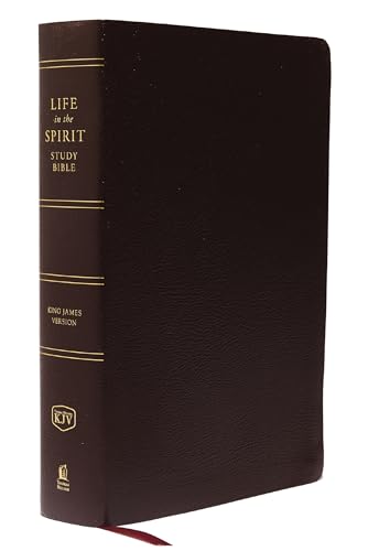 9780310928249: KJV, Life in the Spirit Study Bible, Bonded Leather, Burgundy, Thumb Indexed, Red Letter: King James Version, Burgundy, Bonded Leather