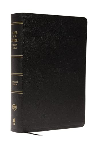 9780310928263: KJV, Life in the Spirit Study Bible, Genuine Leather, Black, Thumb Indexed, Red Letter: Formerly Full Life Study