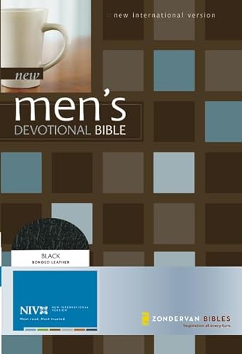 9780310928584: New Men's Devotional Bible New International Version: Black, Bonded Leather