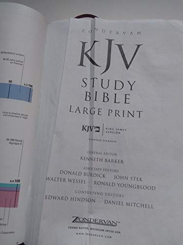 Imagen de archivo de Zondervan KJV Study Bible, Large Print a la venta por Ergodebooks