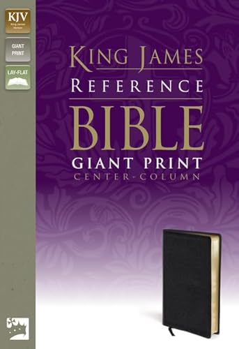 Stock image for KJV, Reference Bible, Giant Print, Bonded Leather, Black, Red Letter Edition for sale by GoldBooks