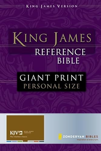 9780310931935: Holy Bible: King James Version, Black Premium Leather-look, Giant Print Reference Bible, Personal Size