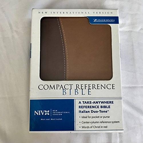 9780310933236: Compact Reference Bible: New International Version, Burgundy/Tan Italian Leather Duo Tone