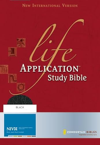 9780310933922: Life Application Study Bible: New International Verison, Black, Top Grain Leather