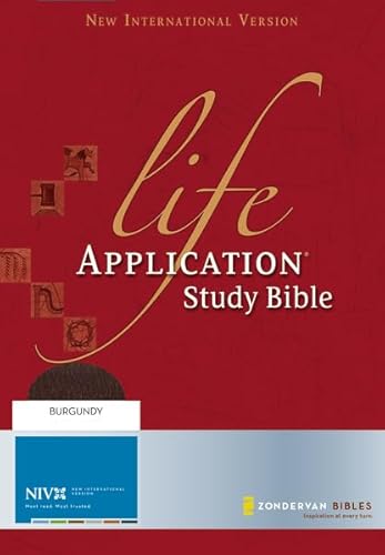 9780310934028: Life Application Study Bible: New International Verison, Thumb Indexed, Burgundry, Top Grain Leather (New International Version)