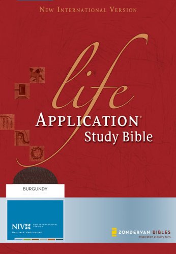 9780310934028: Life Application Study Bible: New International Verison, Thumb Indexed, Burgundry, Top Grain Leather (New International Version)