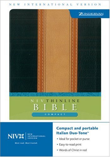 9780310934141: Holy Bible: New International Verison, Black/Tan/Camel, Italian Duo-Tone, Thinline