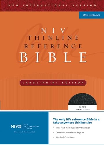 Imagen de archivo de NIV Thinline Reference Bible, Large Print (New International Version) a la venta por Wizard Books