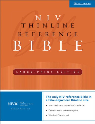Imagen de archivo de NIV Thinline Reference Bible, Large Print (New International Version) a la venta por Wizard Books