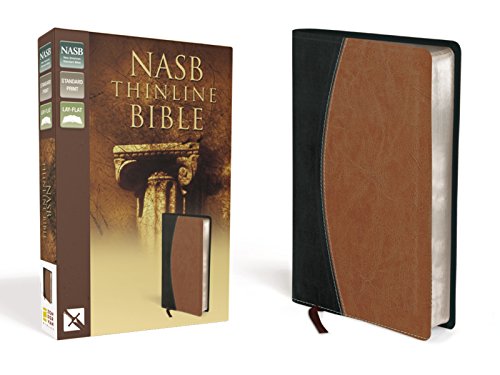 Stock image for NASB, Thinline Bible, Leathersoft, Black/Tan, Red Letter Edition for sale by Orion Tech