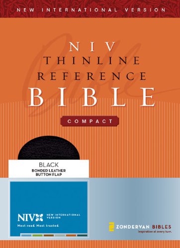 9780310937630: Holy Bible: New International Version, Black, Bonded Button Flap, Compact Thinline Reference Bible