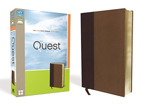 Stock image for NIV, Quest Study Bible, Leathersoft, Burgundy/Tan: The Question a for sale by Hawking Books
