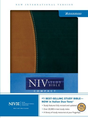 9780310947578: Zondervan Study Bible: New International Version Italian Duo-Tone Tan/Blk