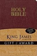 Beispielbild fr KJV, Gift and Award Bible, Imitation Leather, Burgundy, Red Letter Edition zum Verkauf von Wonder Book
