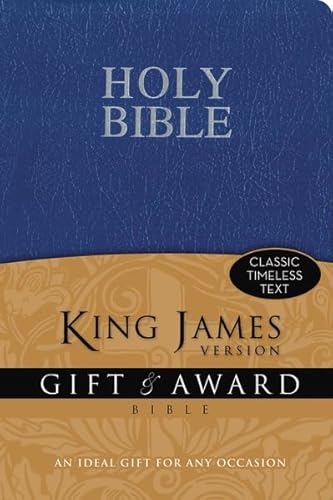 9780310949114: Holy Bible: King James Version, Blue, Leather-Look, Gift & Award Bible