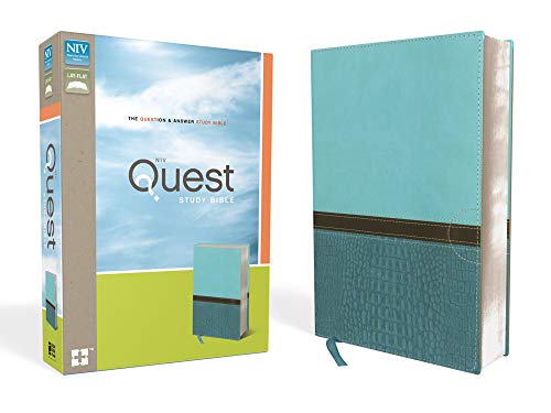 Stock image for NIV, Quest Study Bible, Leathersoft, Teal: The Question and Answer Bible for sale by SecondSale