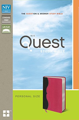 Beispielbild fr NIV, Quest Study Bible, Personal Size, Leathersoft, Gray/Pink: The Question and Answer Bible zum Verkauf von BooksRun