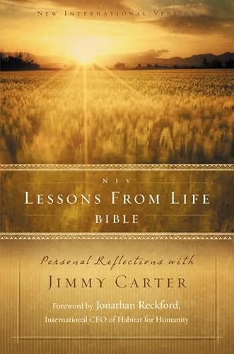 9780310950813: NIV, Lessons from Life Bible, Hardcover: Personal Reflections with Jimmy Carter