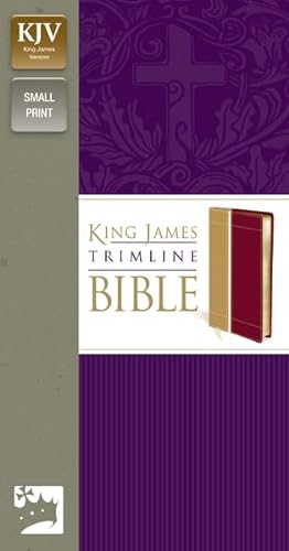 KJV, Trimline Bible, Imitation Leather, Tan/Red