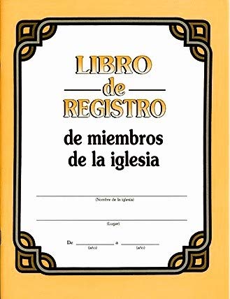 9780311200269: Libro de Registro de Miembros de La Iglesia