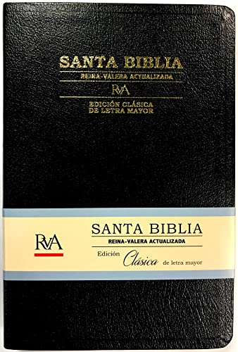 Imagen de archivo de Biblia RVA Edicion Clasica de Letra Mayor Piel Fab Negra (Spanish Edition) a la venta por Books Unplugged
