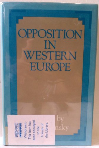 9780312004729: Opposition in Western Europe