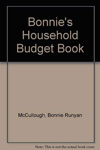 Imagen de archivo de Bonnie's Household Budget Book a la venta por HPB-Emerald