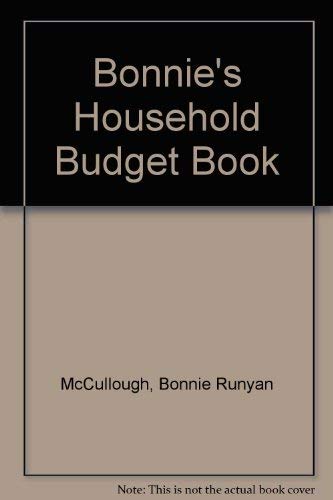 9780312009922: Bonnie's Household Budget Book