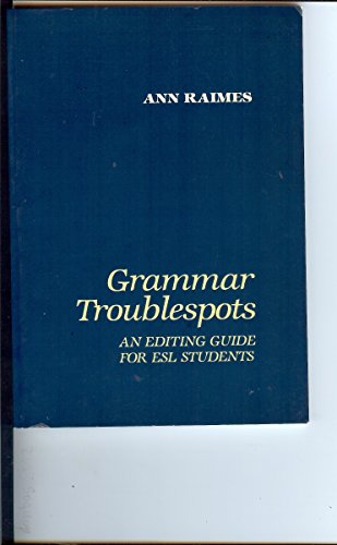 Stock image for Grammar Troublespots: An Editing Guide for ESL Students for sale by ThriftBooks-Atlanta