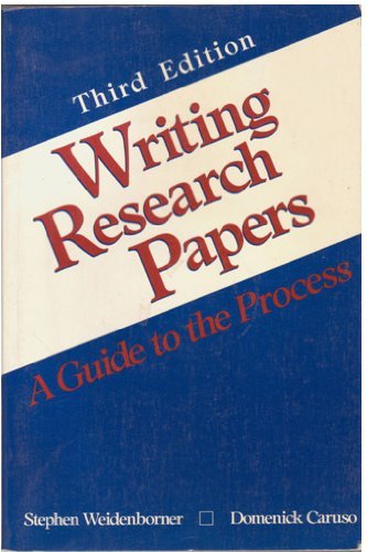 9780312017019: Writing research papers: A guide to the process