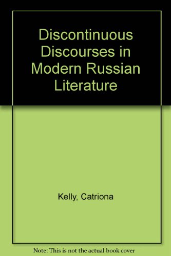 Imagen de archivo de Discontinuous Discourses in Modern Russian Literature a la venta por HPB-Red