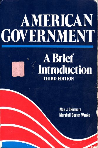Beispielbild fr American Government: A Brief Introduction, 3rd edition zum Verkauf von BookDepart