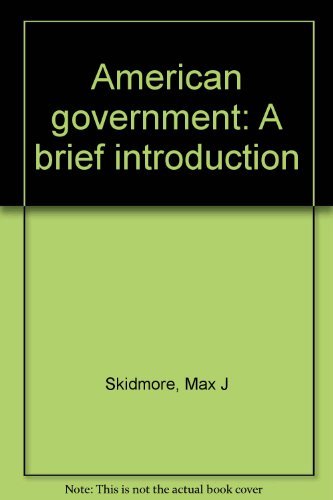 9780312024895: Title: American government A brief introduction