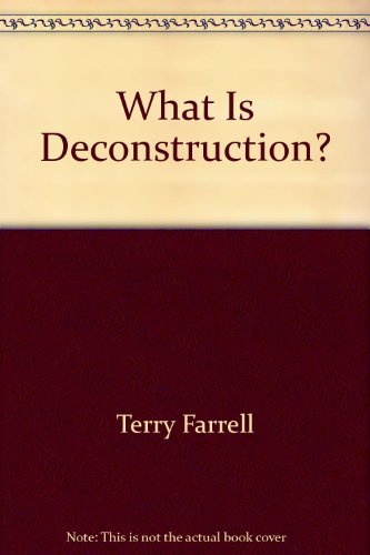 Beispielbild fr What Is Deconstruction? zum Verkauf von Books From California