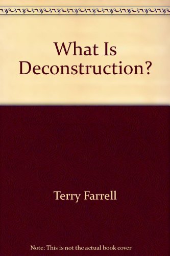 Imagen de archivo de What Is Deconstruction? a la venta por Books From California