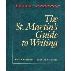 9780312034955: The St. Martin's Guide to Writing