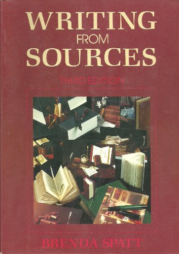9780312035044: Writing from Sources