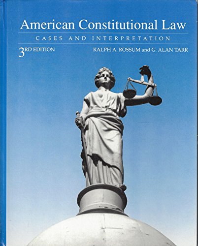 9780312037208: American constitutional law: Cases and interpretation