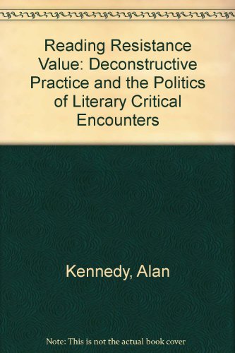 9780312040949: Reading Resistance Value: Deconstructive Practice and the Politics of Literary Critical Encounters