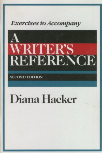 Stock image for Exercises To Accompany: A Writer's Reference: Second Edition for sale by a2zbooks