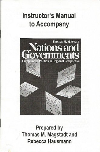 Stock image for Instructor's manual to accompany Nations and governments: Comparative politics in regional perspective for sale by Lot O'Books