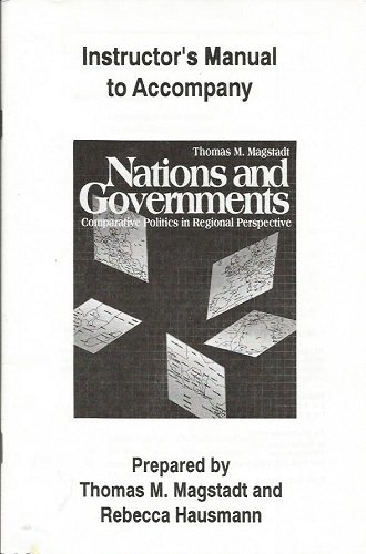 9780312052911: Instructor's manual to accompany Nations and governments: Comparative politics in regional perspective