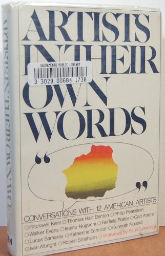 Stock image for Artists in Their Own Words for sale by Better World Books
