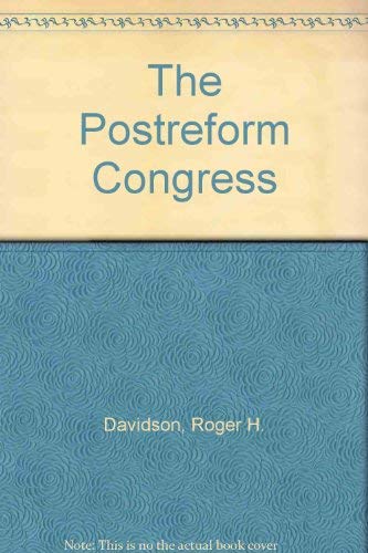 Beispielbild fr The Postreform Congress zum Verkauf von Wonder Book