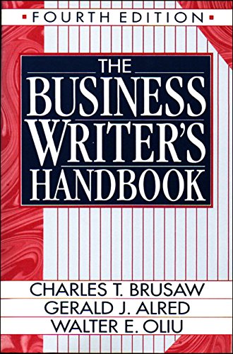 Stock image for The Business Writer's Handbook for sale by Better World Books: West