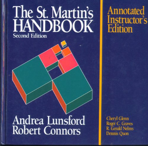 9780312058081: The St. Martin's Handbook, 2nd Edition