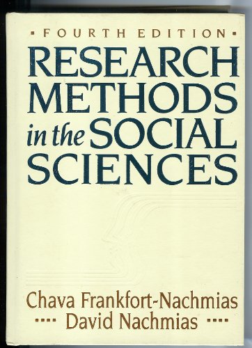 9780312062750: Research Methods in the Social Sciences