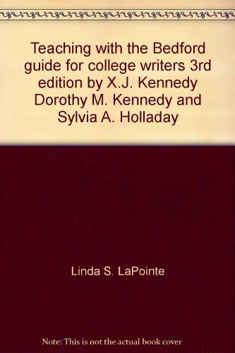 Imagen de archivo de Teaching With The Bedford Guide for College Writers, Third (3rd) Edition: Volume One (1) - Background Readings a la venta por UHR Books