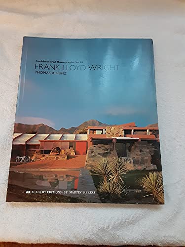 9780312071493: Frank Lloyd Wright (Architectural Monographs No. 18)