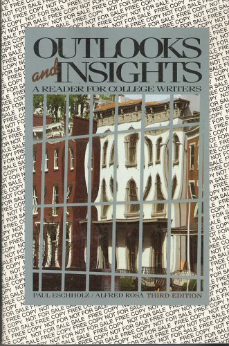 Stock image for Outlooks and Insights: A Reader for College Writers for sale by Blue Vase Books